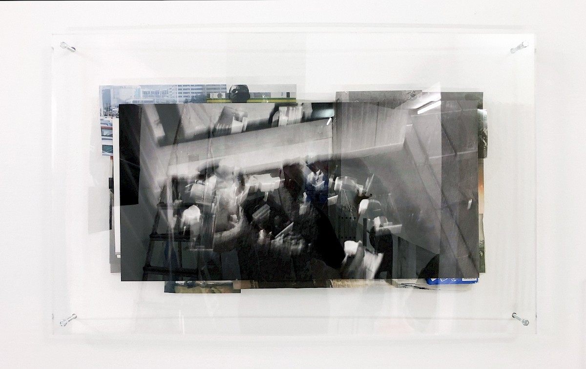 Image – 13 Sim Cards (Conspiring), 2018, Hahnemühle print + archival collage between perspex plates, 80 × 50 cm, unique piece