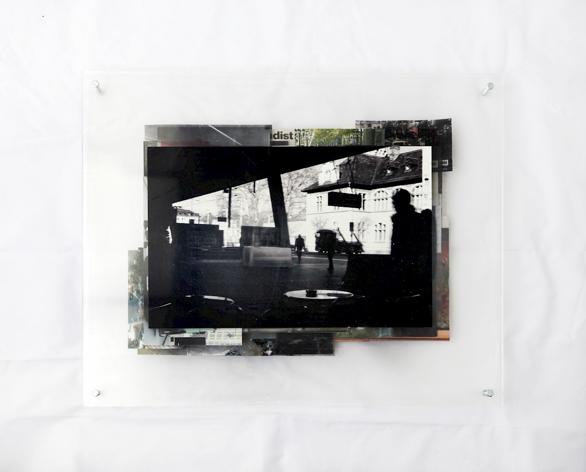 Image – Blocks (indicating targets), 2018, Hahnemühle print + archival collage between perspex plates, 61 × 50 cm, unique piece