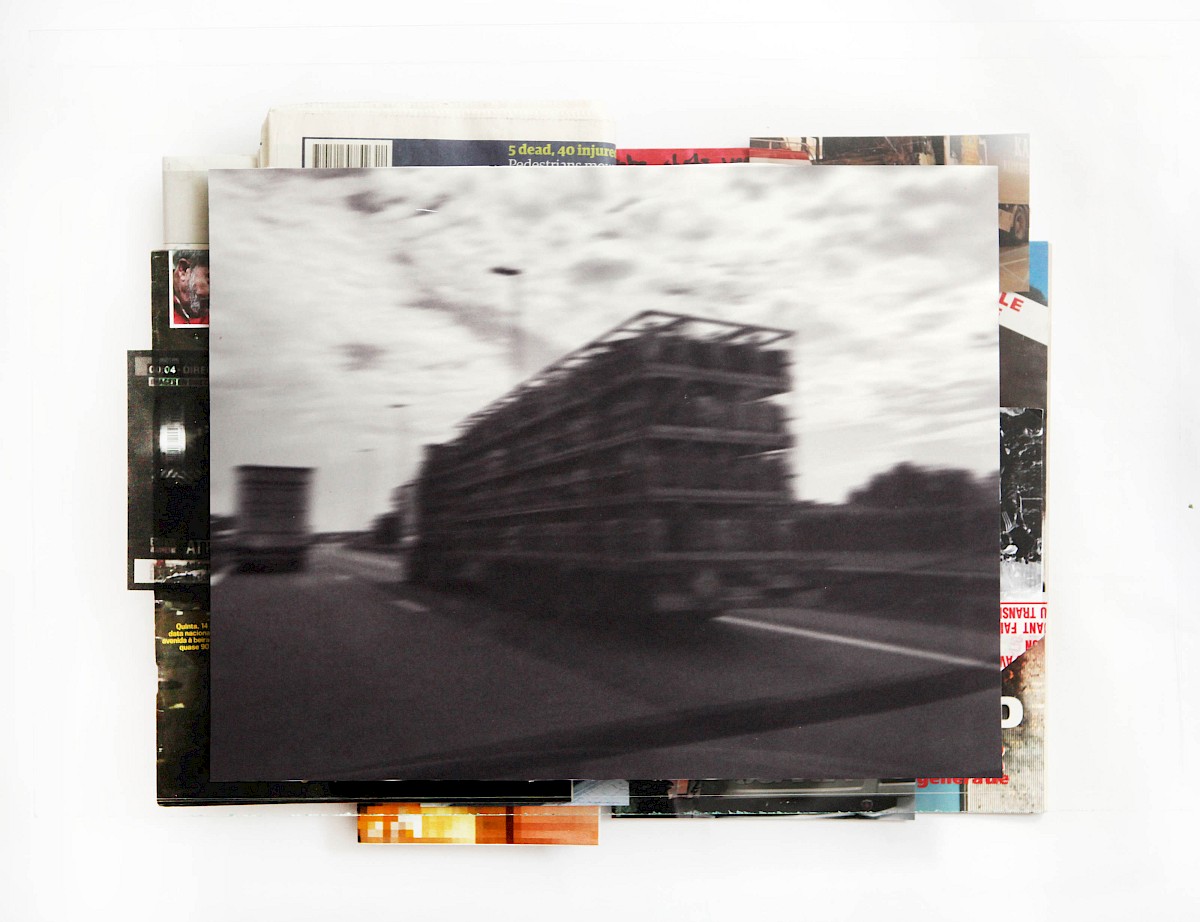 Image – Cargo (Weapon), 2018, Hahnemühle print + archival collage between perspex plates, 56 × 47.5 cm, unique piece