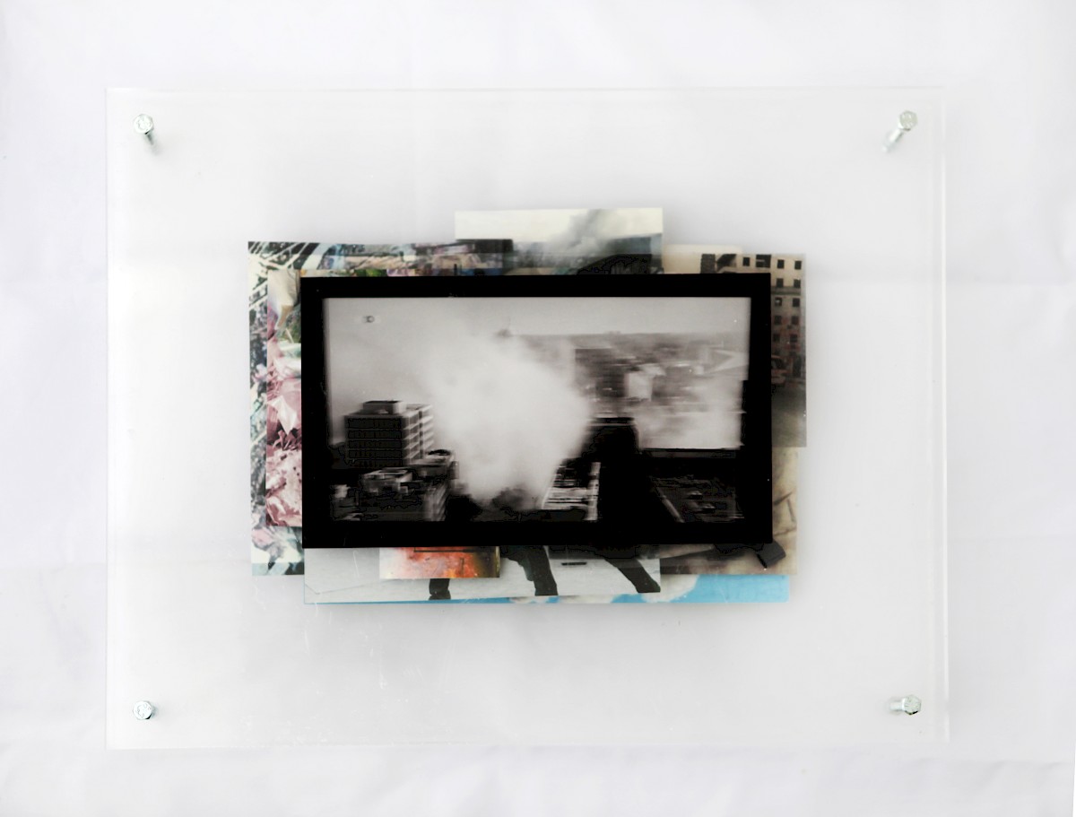 Image – Live (Celebration), 2018, Hahnemühle print + archival collage between perspex plates, 44 × 35.5 cm, unique piece